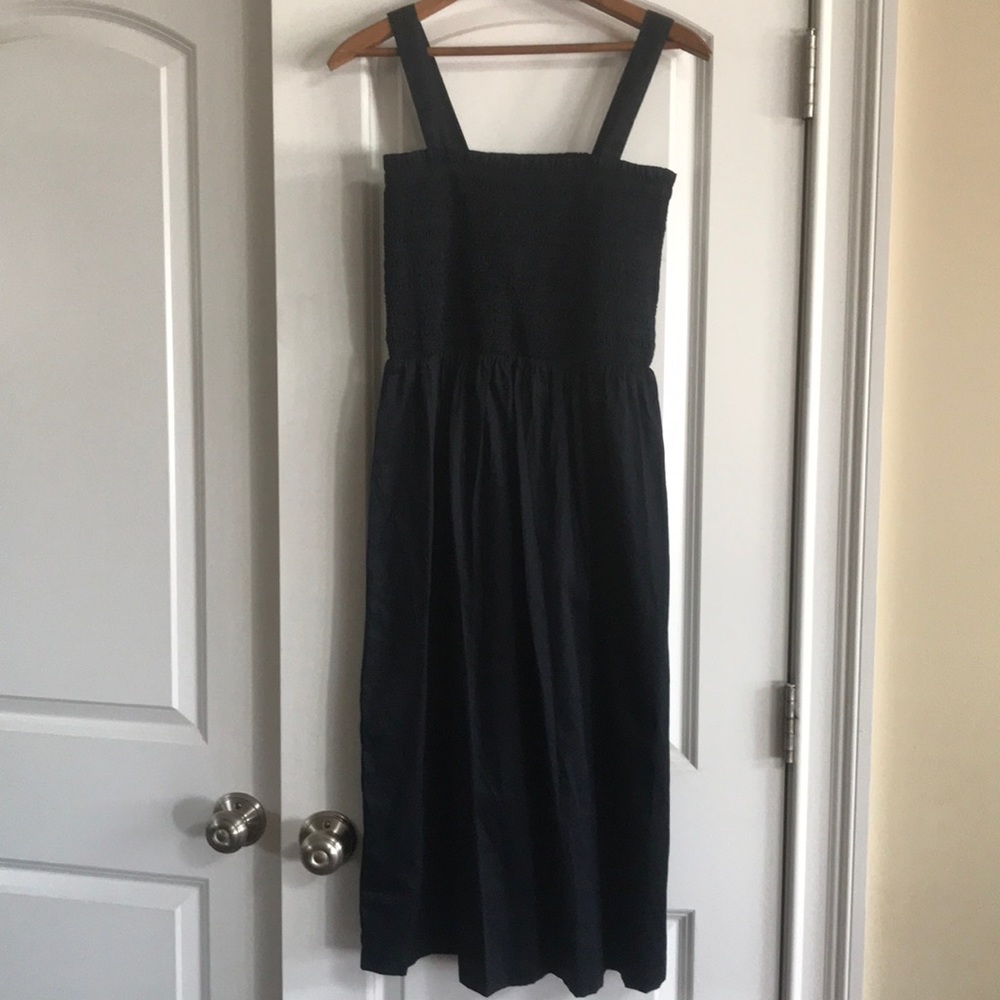 Loft Navy Cotton Dress, XS, Worn 1X